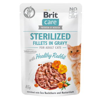 BRIT CARE ΓΑΤΑΣ GRAVY STERILISED ΚΟΥΝΕΛΙ 85gr BRIT CARE ΓΑΤΑΣ GRAVY STERILISED ΚΟΥΝΕΛΙ 85gr
